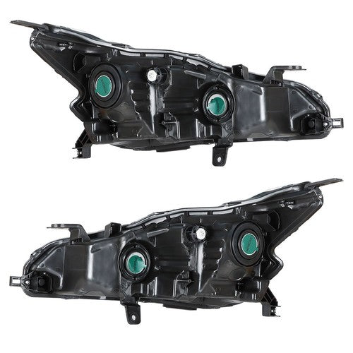 DURAFORCE For Nissan Altima 2019-2020 LH+RH Headlight Headlamps Clear Lens Halogen Chrome