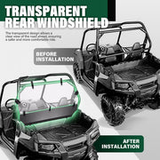 DURAFORCE Rear Clear Windshield Back Window For RZR 800/ 800 S 2008-2014 UTV Full