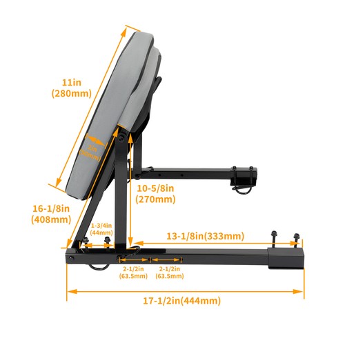 Universal Backrest for ATV Adjustable Foldable Seat Back Cushion Bench Kit