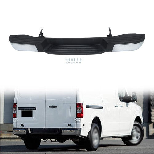 DURAFORCE Rear Step Bumper Complete W/o Sensor Holes For Nissan NV1500 NV2500 2012-2021