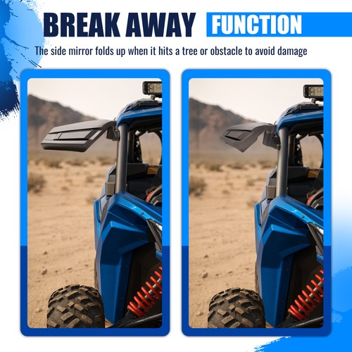 Racing Style Rear View Side Mirror for Can Am Maverick X3 Max R 2017-Up