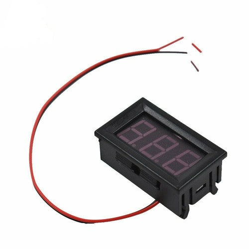 DURAFORCE 3× DC 4.5-30V Blue LED 3Digital Display Voltage Meter Voltmeter Panel Motorcycle