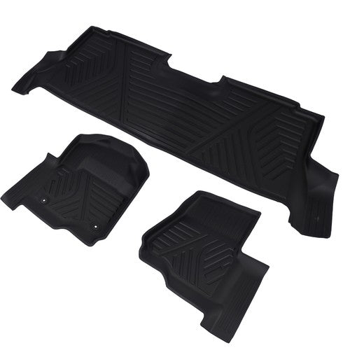 DURAFORCE New Floor Mats Liners for Ford F250 F350 F450 F550 Super Duty Crew Cab 2017-2025