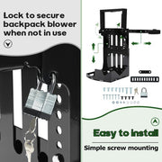 DURAFORCE Trailer Back Pack Sprayer Blower Rack For Open & Enclosed Lawn Landscape Trucks