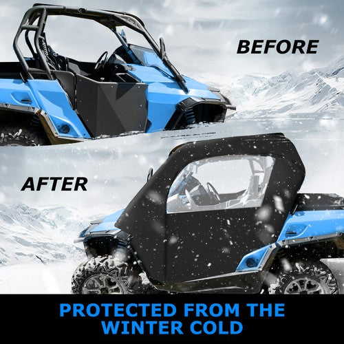 4PCS Soft Doors Rear Panel Cab Enclosures for Can-Am Commander 800 1000 11-20