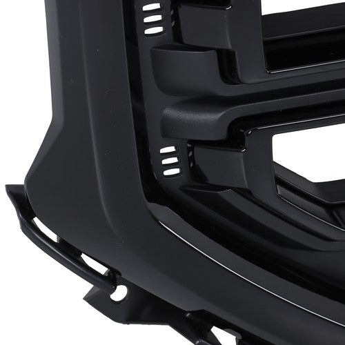 DURAFORCE New Gloss Black Plastic Front Bumper Grille For GMC Sierra 1500 2016 2017 2018