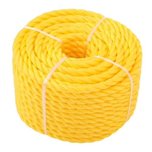 DURAFORCE Orange Yellow 1/2in 100ft 3 Stranded Braided Rope for Boats, Dock, Marine Rope