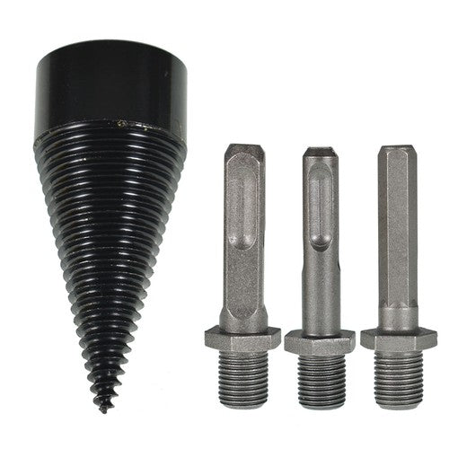 DURAFORCE Firewood Drill Bit High Speed Wood Log Splitter Screw Cone Driver Farms 42mm