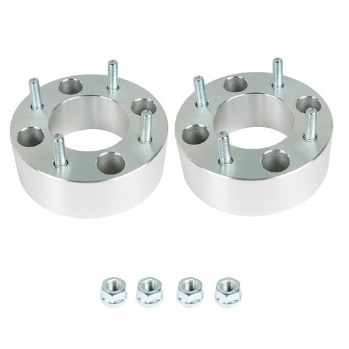DURAFORCE Wheel Spacers 4x110 2" 74mm M10x1.25 For Suzuki Honda 1993-2016 Silver X2