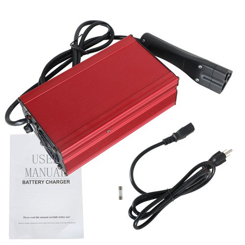 DURAFORCE For EZGO RXV & TXT Battery Charger 48V 10A Golf Cart "Triangle" 3 Pin Style Plug