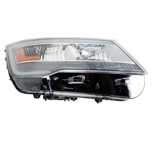 DURAFORCE Passenger Headlight Fit For Ford Explorer 2016 217 2018 Halogen w/LED DRL Clear