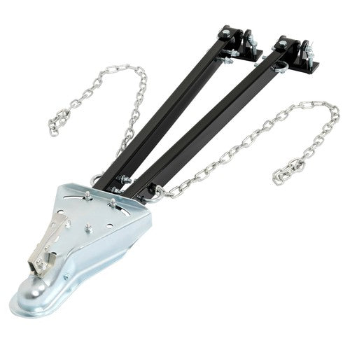 DURAFORCE Adjustable 5000lbs For Trailer RV Tow Bar Flat Dinghy Towing Fit 2'' Ball Hitch
