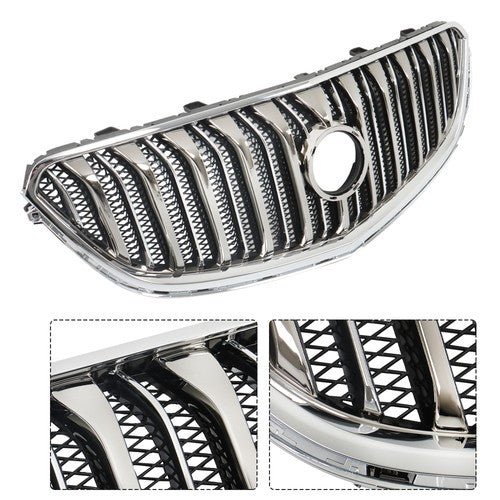 DURAFORCE For Buick Enclave Brand Chrome Black Front Upper Grill Grille 2013-2017