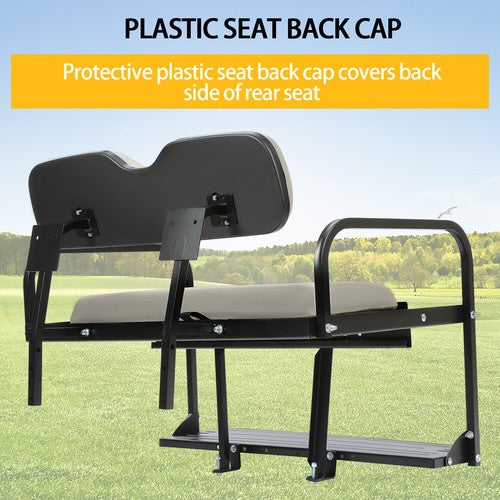 Folding Steel Frame Flip Rear Back Seat for EZGO Marathon Pre 1994 Golf Cart