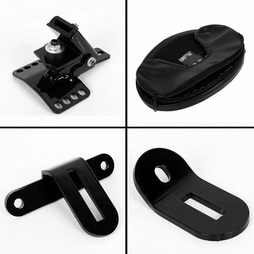 DURAFORCE Plug-in Driver Rider Backrest Pad For Harley CVO Touring Road King Glide 97-24