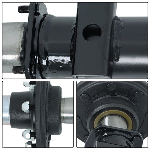 DURAFORCE For 7000lbs 7k TK Trailer Axle 8 lug-6.5" 89" HF 74" Spring Center New