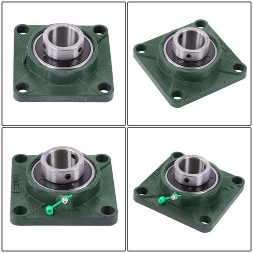 DURAFORCE UCF208-24 1-1/2" Bore 10PCS Pillow Block Flange Bearing 4 Bolt Self-Alignment
