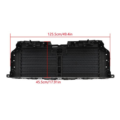 DURAFORCE ML3Z-8475-A For 21-22 Ford F-150 Radiator Upper+Lower Grille Shutter W/O Motor