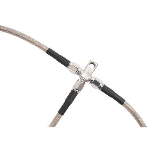 2 1 Front A Arms for Honda TRX450R with Braided Brake Lines Clamps 2004 2007