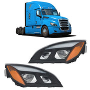 DURAFORCE For Freightliner Cascadia Full LED Black Housing Headlights Headlamps 2018-2023