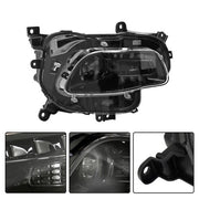 DURAFORCE Pair For 2014-2018 Jeep Cherokee Headlight Replacement HID/Xenon Clear Lens L+R