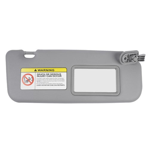 DURAFORCE Right Passenger Side Gray Sun Visor for Hyundai Accent 1E 1.6L L4 Gas 2011-2015