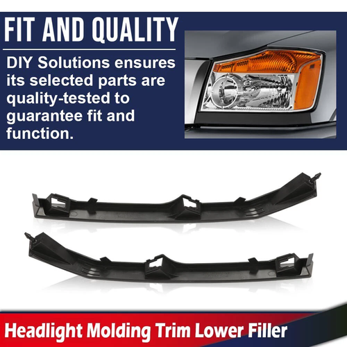 For 2004 2005 2006-2015 Nissan Titan Armada Front Headlight Molding Trim Fillers