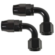 DURAFORCE Set of 2 10AN AN10 90° 90 Dgree Fuel Swivel Fitting Hose End Oil Fuel Adaptor