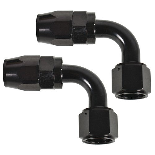 DURAFORCE Set of 2 10AN AN10 90° 90 Dgree Fuel Swivel Fitting Hose End Oil Fuel Adaptor