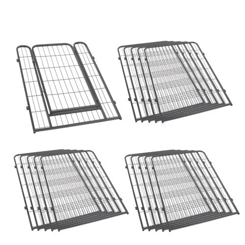 DURAFORCE 16 Panels 40 x 27 inch Dog Playpen Crate Fence Pet PlayPen Exercise Cage