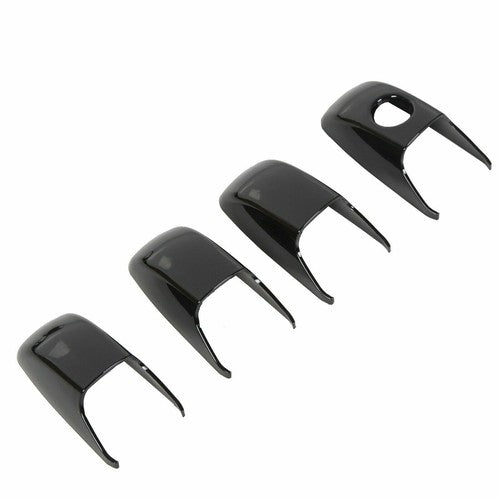 Glossy Black Door Handle Cover Set For Jeep Grand Cherokee Dodge Durango 2011 Plus