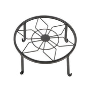 DURAFORCE 4 Pack 9inch Black Metal Plant Stands Heavy Duty Plants Holder Flower Pot Stand