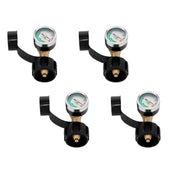 DURAFORCE 4-PCS QCC1 Inflation Joint Gas Tank Copper Converter Head POL Joint Propane