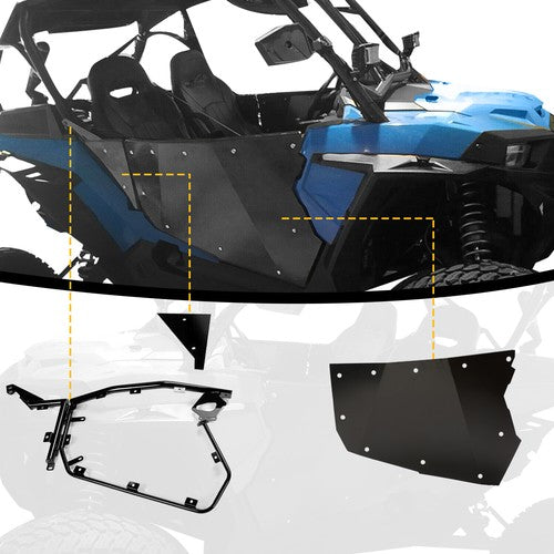 DURAFORCE UTV Aluminum Full Doors For 2014-2022 Polaris RZR XP Turbo/S XP 1000 2 Seats