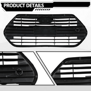 DURAFORCE For 2013-2017 Hyundai Veloster Turbo Front Upper Grille Matte Black 865612V510
