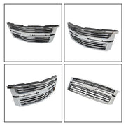 DURAFORCE Chrome Front Upper Grille For Chevy Tahoe/Suburban LTZ 2015 2016 2017-2020