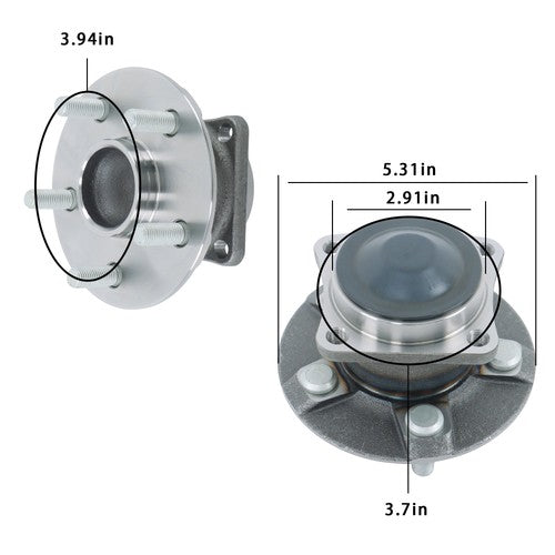 DURAFORCE FWD Rear Wheel Bearing and Hub For Toyota Corolla Celica Matrix Pontiac Vibe 1pc