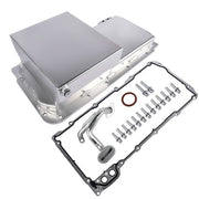DURAFORCE Front Oil Pan w/ Gasket for Chevrolet Small Block V8 GEN. III/IV LS1 LS2 LS3 LS6