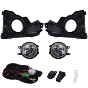 DURAFORCE Front Bumper Lamps+Wiring+Switch Fit for Toyota Highlander 17-18 Clear Fog Light