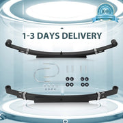 DURAFORCE Heavy Duty Rear Leaf Springs 3 Leaf Suspension For Club Car DS Golf Cart 1981-Up