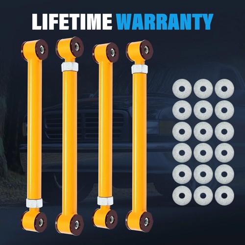 4Pcs Adjustable Front Upper Lower Control Arms for Dodge Ram 3500 1994-2009 0-6