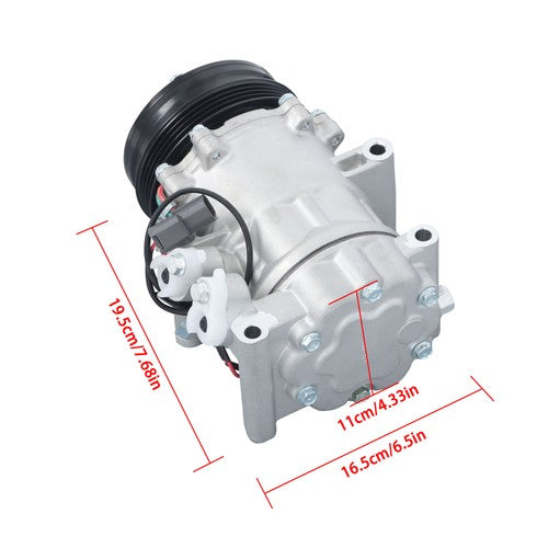 DURAFORCE AC A/C Compressor with Clutch For Honda Civic 1994-2000 Honda CR-V 1997-2001