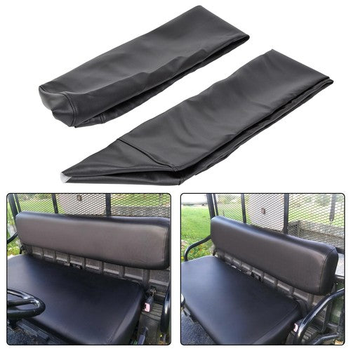 DURAFORCE New Black UTV Vinyl Seat Cover For Kawasaki Mule 2500 2510 3000 3010 Diesel 4X4