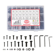 DURAFORCE 1625 Pcs M2 M3 M4 M5 Bolts and Nuts Hex Socket Head Screw Assortment Kit