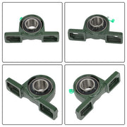 DURAFORCE 10 × UCP206-20 Pillow Block Bearing 1-1/4" Bore 2 Bolt Self-Aligning Solid Base