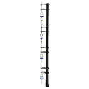 DURAFORCE For Enclosed/Open Trailer Pair 4 Place Lockable Weeder Trimmer Rack Holders