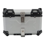DURAFORCE 55L Silver Luggage Waterproof Tail Box Scooter Trunk Storage Top Case Motorcycle