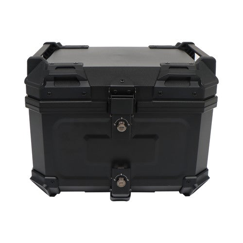 DURAFORCE Motorcycle Top Case Waterproof Rear Tour Box with Security Lock Helmet Case 45L