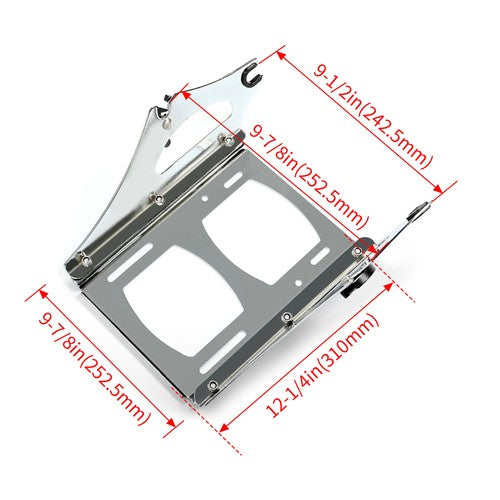 DURAFORCE Tour Trunk Mount Rack + Docking Hardware Kit For 09-13 Harley Touring Road King
