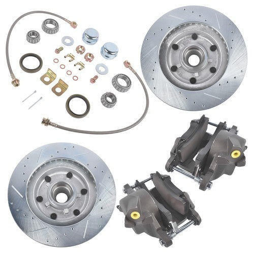 DURAFORCE For Chevrolet C10 GMC 2wd Truck Front Disc Brake Conversion Kit 6 Lug Wheels
